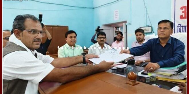 Dr. Azizuddin Azad filed nomination as an independent