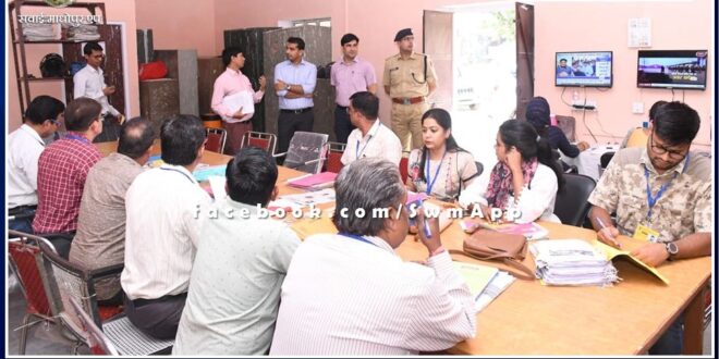 Expenditure observer Kunal Anuj inspected media and MCMC cell in sawai madhpur