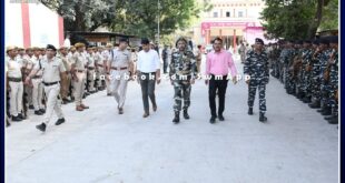 Flag march taken out for free, fair and peaceful elections in sawai madhopur