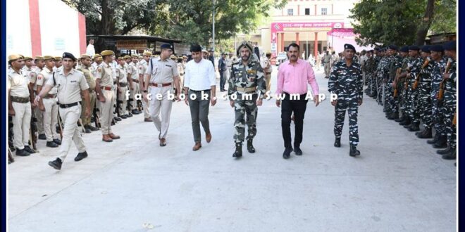 Flag march taken out for free, fair and peaceful elections in sawai madhopur