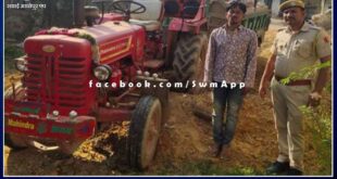 Kundera police station took action against illegal stone transportation and seized tractor-trolley in sawai madhopur