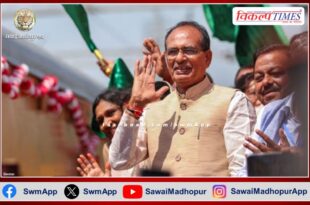 Madhya Pradesh Chief Minister Shivraj Singh Chauhan in Bharatpur