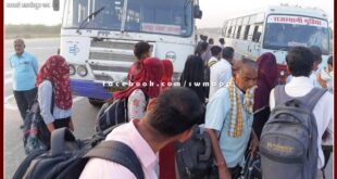 Roadways bus tire burst, passengers narrowly escaped in shivar