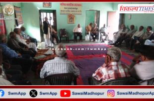 Senior citizens celebrated Diwali affection meeting ceremony in sawai madhopur