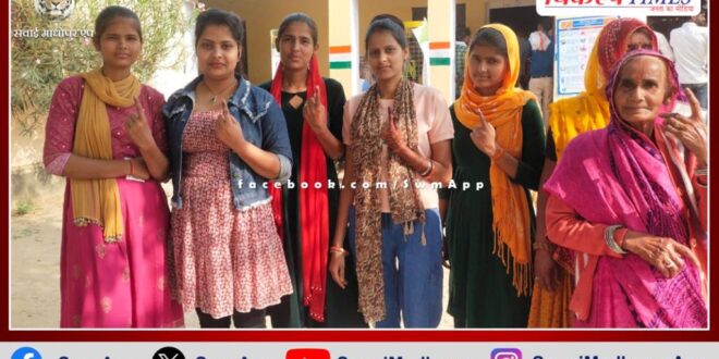 Total 70.94 percent voting took place in Sawai Madhopur