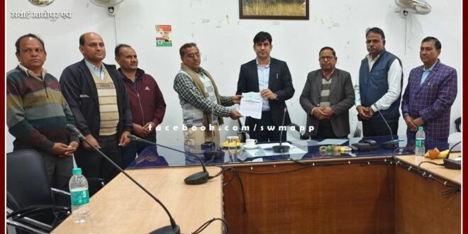 A check of 2 lakh rupees handed over to the District Collector under the Chief Minister's Public Participation Scheme