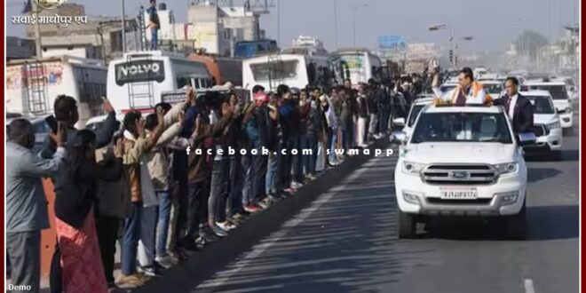Accident happened in the convoy of Chief Minister Bhajanlal Sharma