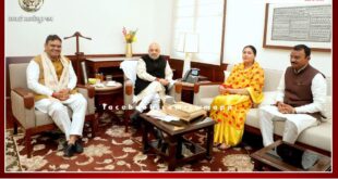 Chief Minister Bhajanlal Sharma and both Deputy Chief Ministers met Home Minister Amit Shah