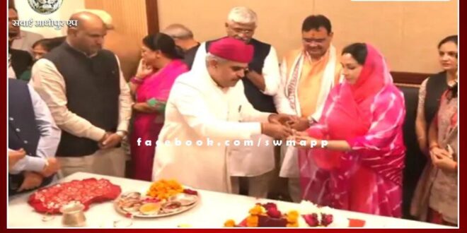 Deputy Chief Minister Diya Kumari assumed charge
