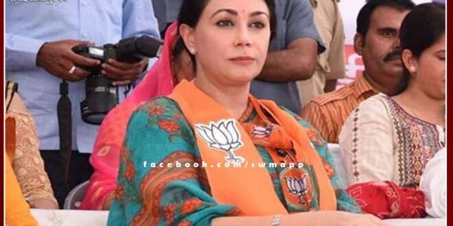 Deputy Chief Minister Diya Kumari in the Secretariat