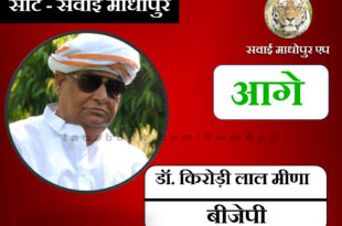 Dr. Kirodi Lal Meena continues to lead, ahead by 16339 votes in the 13th round