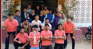 Football team of Sawai Madhopur PG College was the runner up