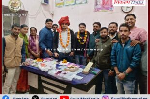 Newly appointed Chauth Ka Barwara Block BCMO welcomed