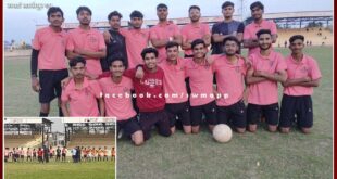 PG College men's football team made it to the semi-finals