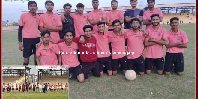 PG College men's football team made it to the semi-finals