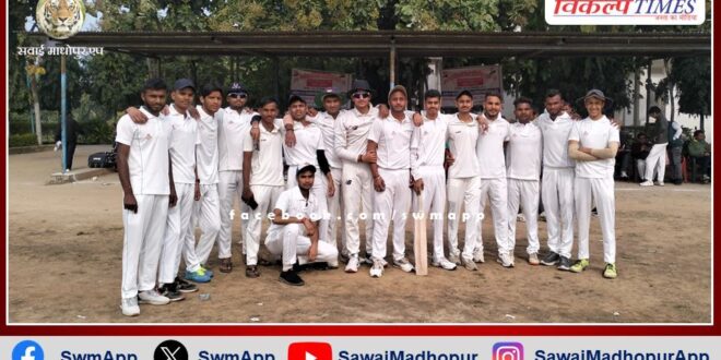 PG college cricket team defeated MNIT college in hindaun city