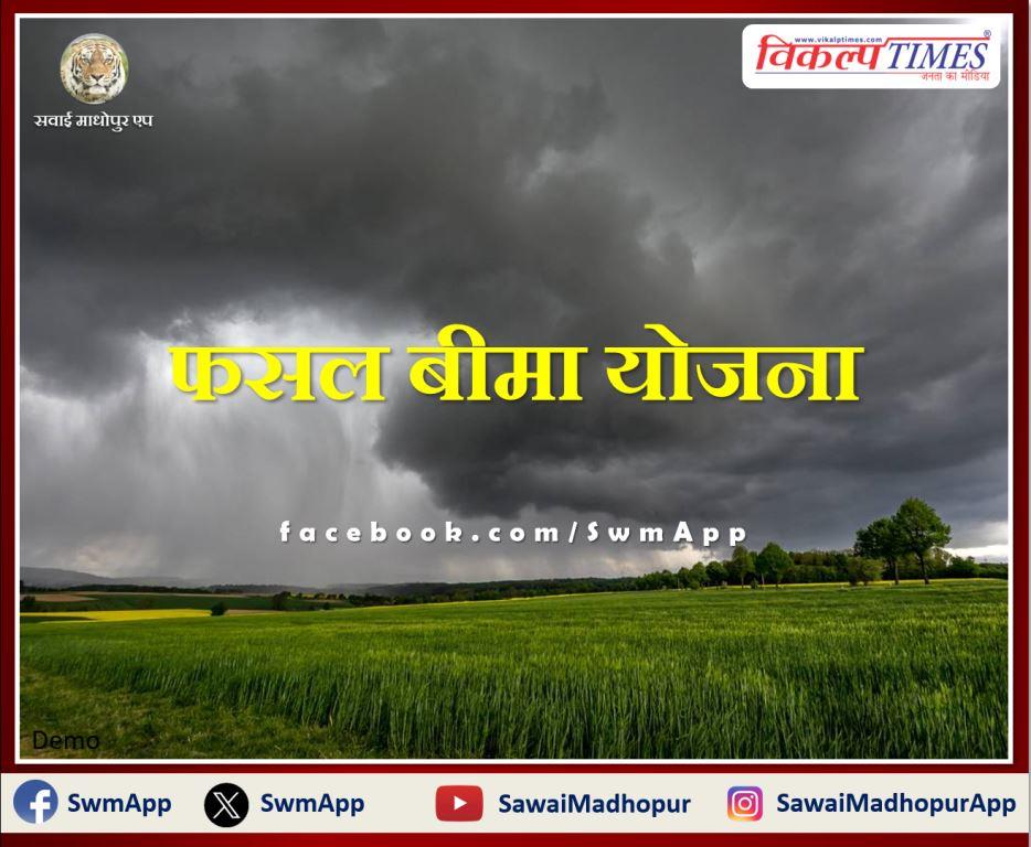 Sawai Madhopur News Get insurance of horticultural crops under weather based crop insurance scheme