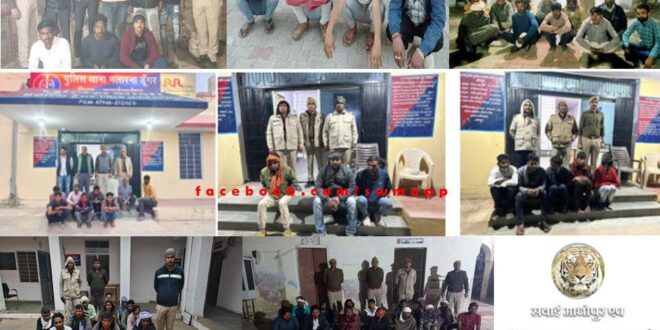Sawai Madhopur police arrested 72 accused under three-day special operation