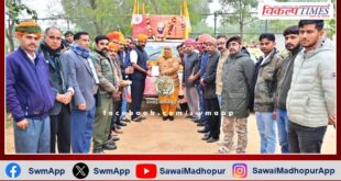 Tan Singh birth centenary journey welcomed in sawai madhopur