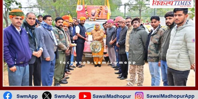 Tan Singh birth centenary journey welcomed in sawai madhopur