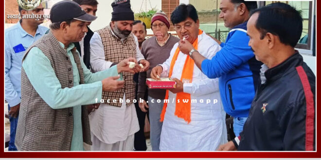 Wave of happiness among BJP people on Bhajanlal Sharma becoming Chief Minister, Diya Kumari and Premchand Bairwa becoming Deputy Chief Ministers.