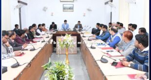 Weekly review meeting of essential services held in sawai madhopur