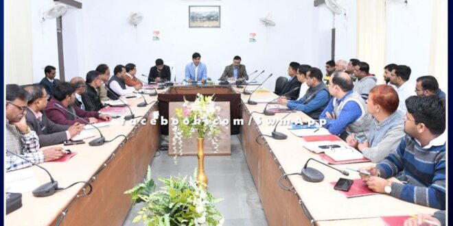 Weekly review meeting of essential services held in sawai madhopur