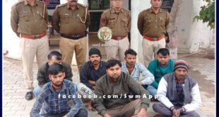 7 accused arrested for extorting Rs 20 crore by posing as false henchman of gangster Lawrence Vishnoi in khandar sawai madhopur