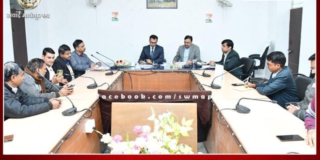 A meeting was held with representatives of recognized political parties in sawai madhopur