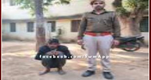 Baharwanda Kalan police station arrested a person on charges of disturbing peace in sawai madhopur