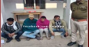 Chauth ka Barwada police station arrested 5 people on charges of disturbing peace in sawai madhopur