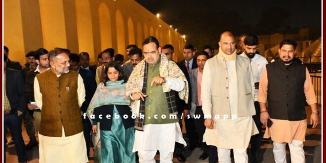 Chief Minister Bhajanlal Sharma inspected the proposed route of the Prime Minister and the President of France late in the night