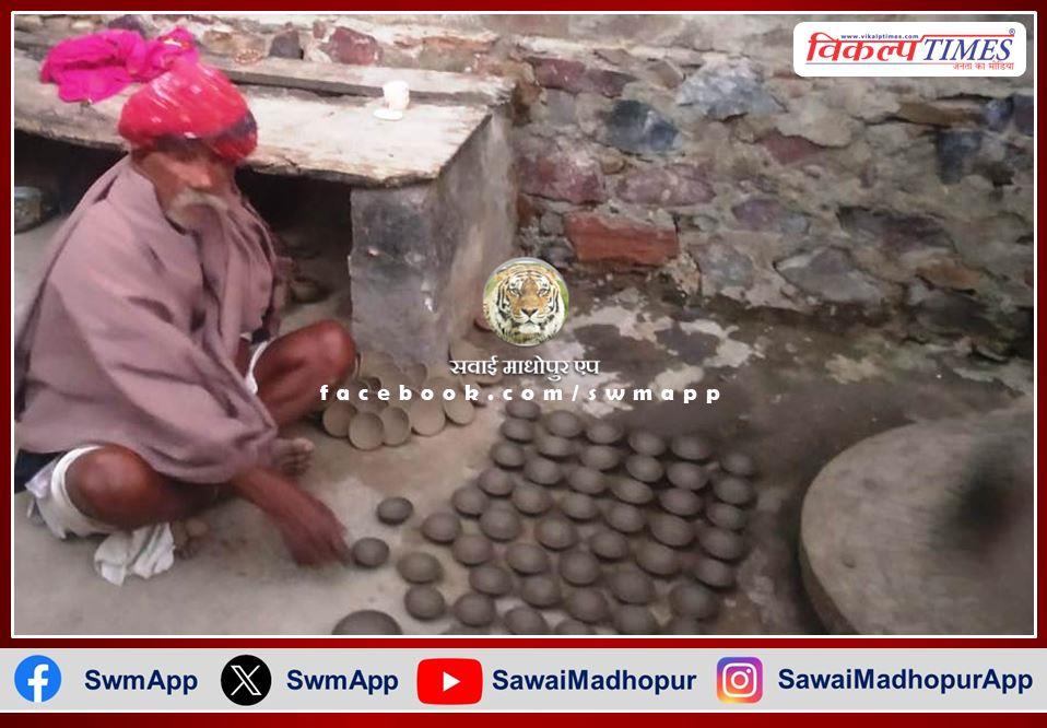 Demand for earthen lamps increased to celebrate Diwali on 22nd January