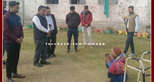 District Authority Secretary took stock of the arrangements of Rukmani Old Age Home