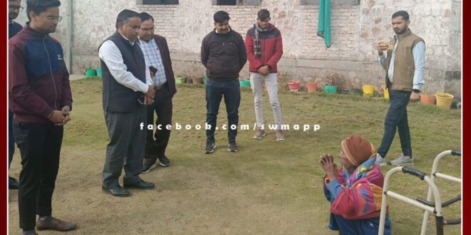 District Authority Secretary took stock of the arrangements of Rukmani Old Age Home