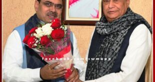 Dr. Kirodi Lal Meena met Chief Minister Bhajanlal Sharma