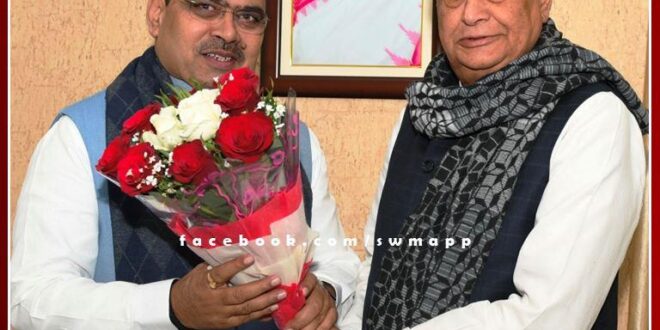 Dr. Kirodi Lal Meena met Chief Minister Bhajanlal Sharma