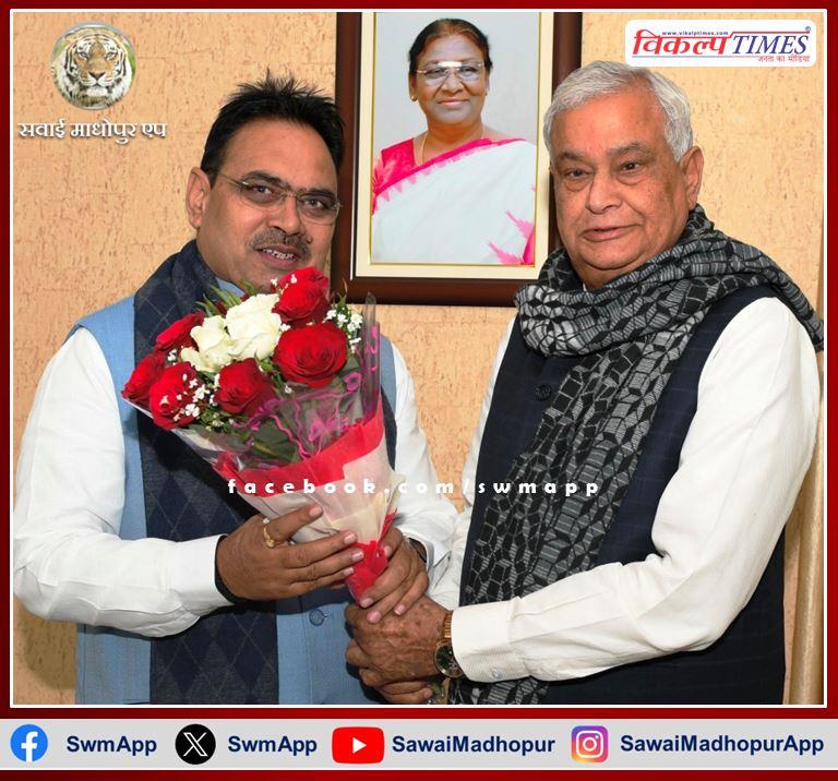Dr. Kirodi Lal Meena met Chief Minister Bhajanlal Sharma