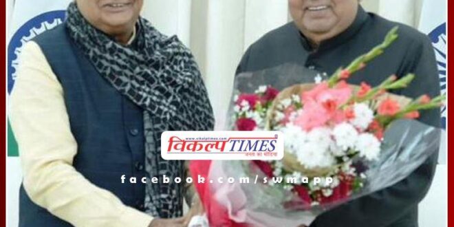 Dr. Kirodi Lal Meena met Vice President Jagdeep Dhankhar in delhi