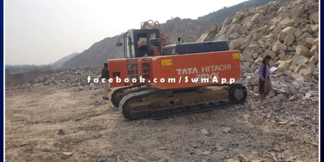 Joint investigation team takes major action against illegal mining and transportation, 6 vehicles and excavator machines seized in jaipur rajasthan
