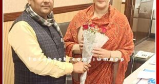 Manoj Parashar congratulated Deputy Chief Minister Diya Kumari
