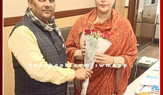 Manoj Parashar congratulated Deputy Chief Minister Diya Kumari