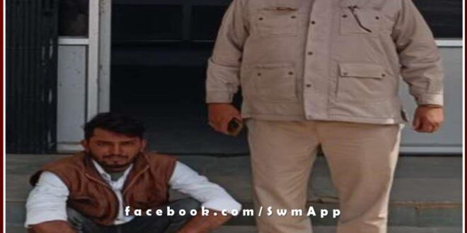 Police arrested a person under Noise Pollution Act in malarna dungar sawai madhopur