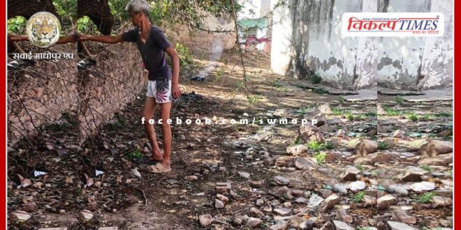 After the Chairman's inspection, the dirt accumulated over the years was disposed of in sawai madhopur