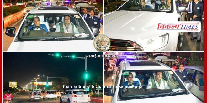 Chief Minister Bhajan Lal Sharma's convoy stopped at red light, people were surprised to see it