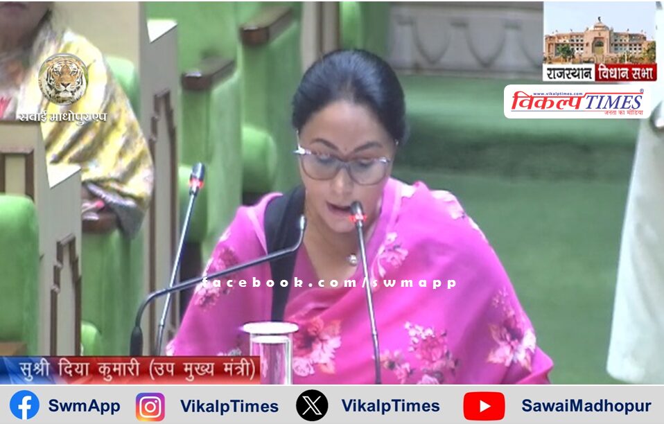 Finance Minister Diya Kumari is presenting the budget, there will be 70 thousand new recruitments.