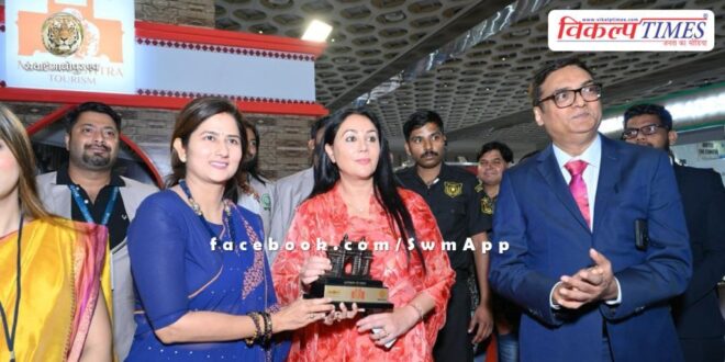 Rajasthan Tourism got the award for best design and decoration in mumbai