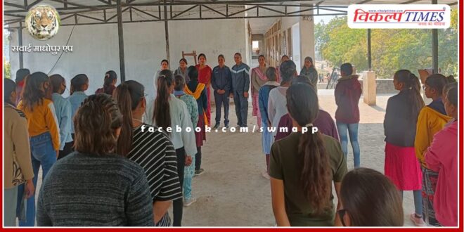 Women self defense training Camp organized in pg college sawai madhopur