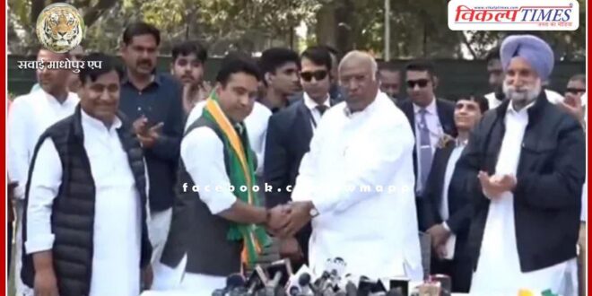 BJP MP Rahul Kaswan joins Congress