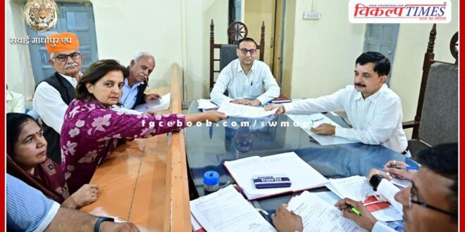 BJP candidate Dr. Jyoti Mirdha filed nomination